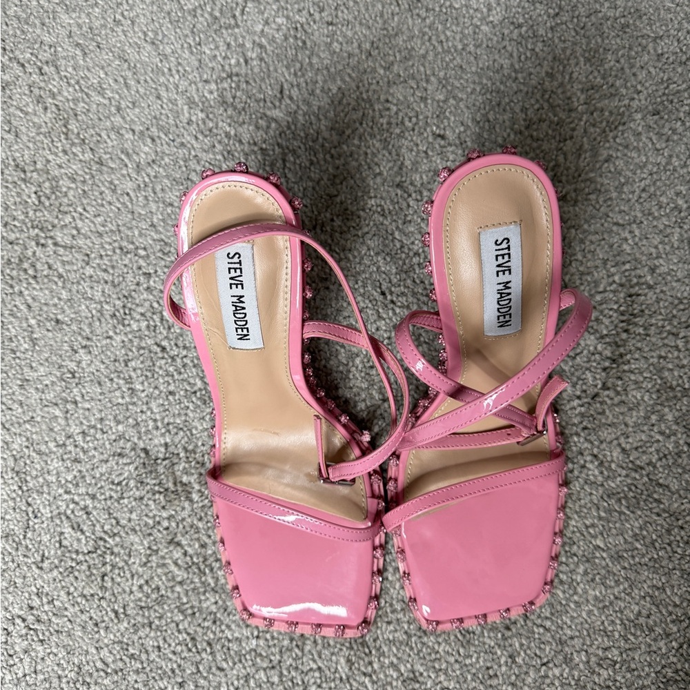 Steve Madden Pink Heeled Sandals